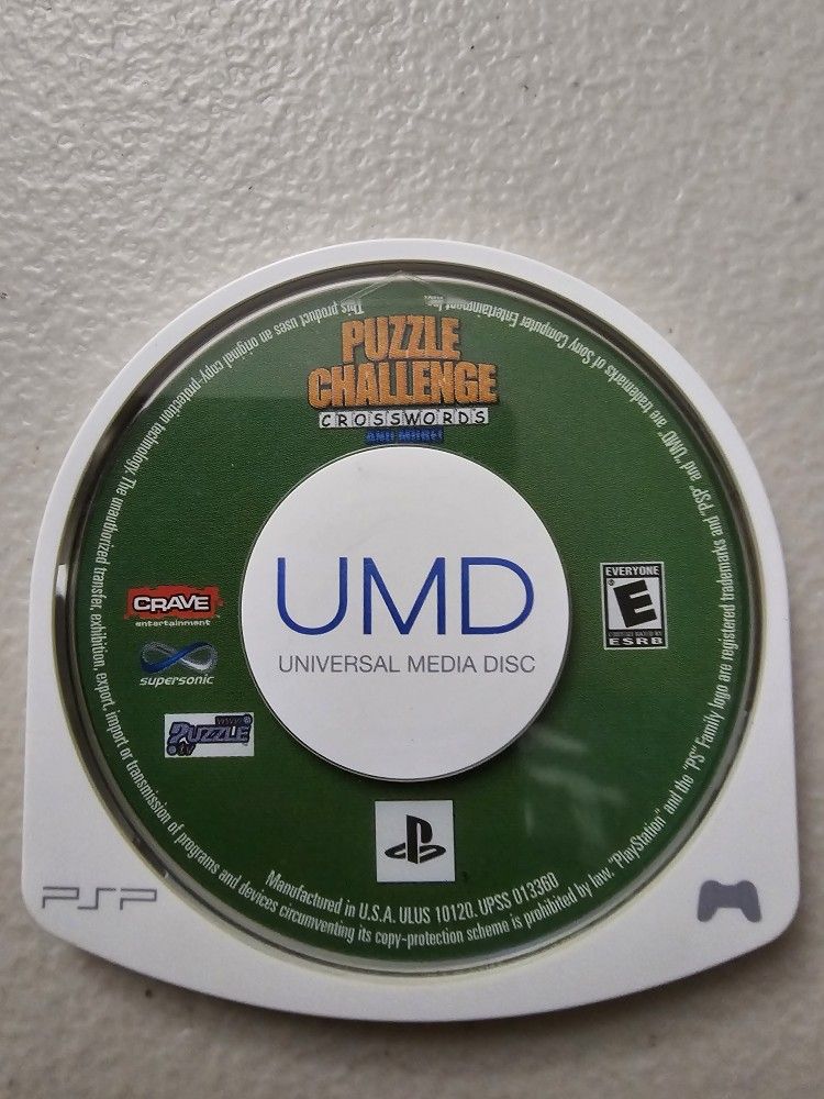 Puzzle Challenge- Crosswords And More UMD Game Only For PSP