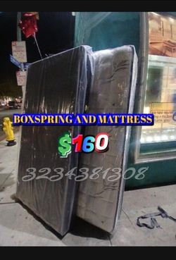 Twin Size Boxspring With Mattress