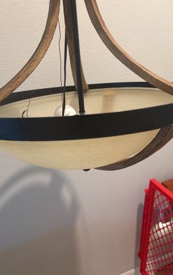 Chandelier With Alabaster Glass