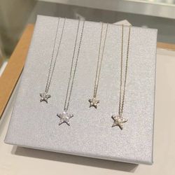 Fashionable pink, blue and red rhinestone necklace, earrings and bracelet set, popular full diamond three-piece set