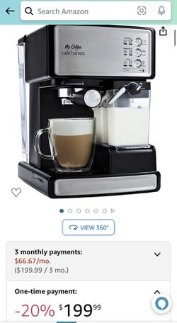 Mr. Coffee Espresso and Cappuccino Machine, Programmable Coffee Maker with  Automatic Milk Frother and 15-Bar Pump, Stainless Steel for Sale in  Milpitas, CA - OfferUp