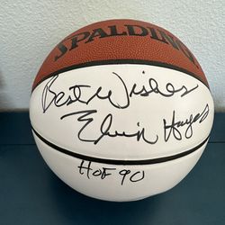 Elvin Hayes NBA Hall of Fame Autographed Basketball 