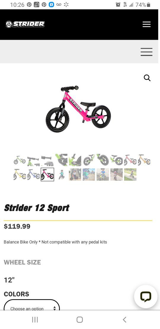 Strider Sport Balance Bike