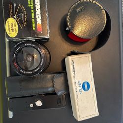 Minolta Auto Winder G  & Zykkor Super Wide Angle Lens 
