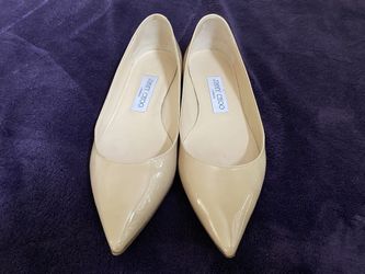 JIMMY CHOO Patent Leather Ballet Flats