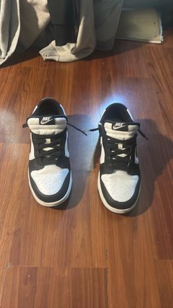 Nike Dunk Low Black and White Sneakers Size-11