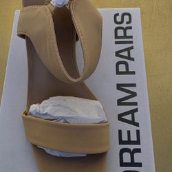 Shoes Dream Pairs Nude Heeled Sandals