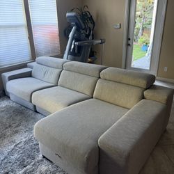 Sectional Sofa With Storage And Recliner Made In Spain
