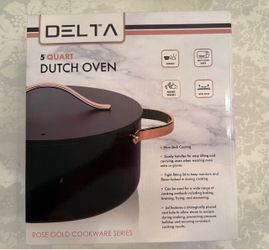 DELTA 5 QUART DUTCH OVEN -NEW