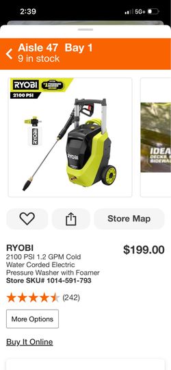 Ryobi pressure 2100 Psl