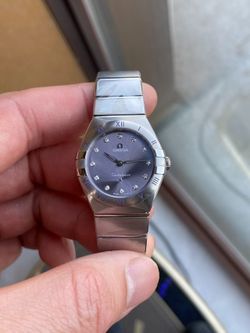 OMEGA Constellation Purple Dial Watch

