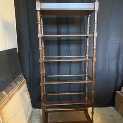 Wood/glass Shelf Unit