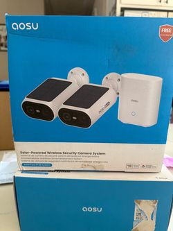 Aosu Solar-Powered Wireless Security Camera System