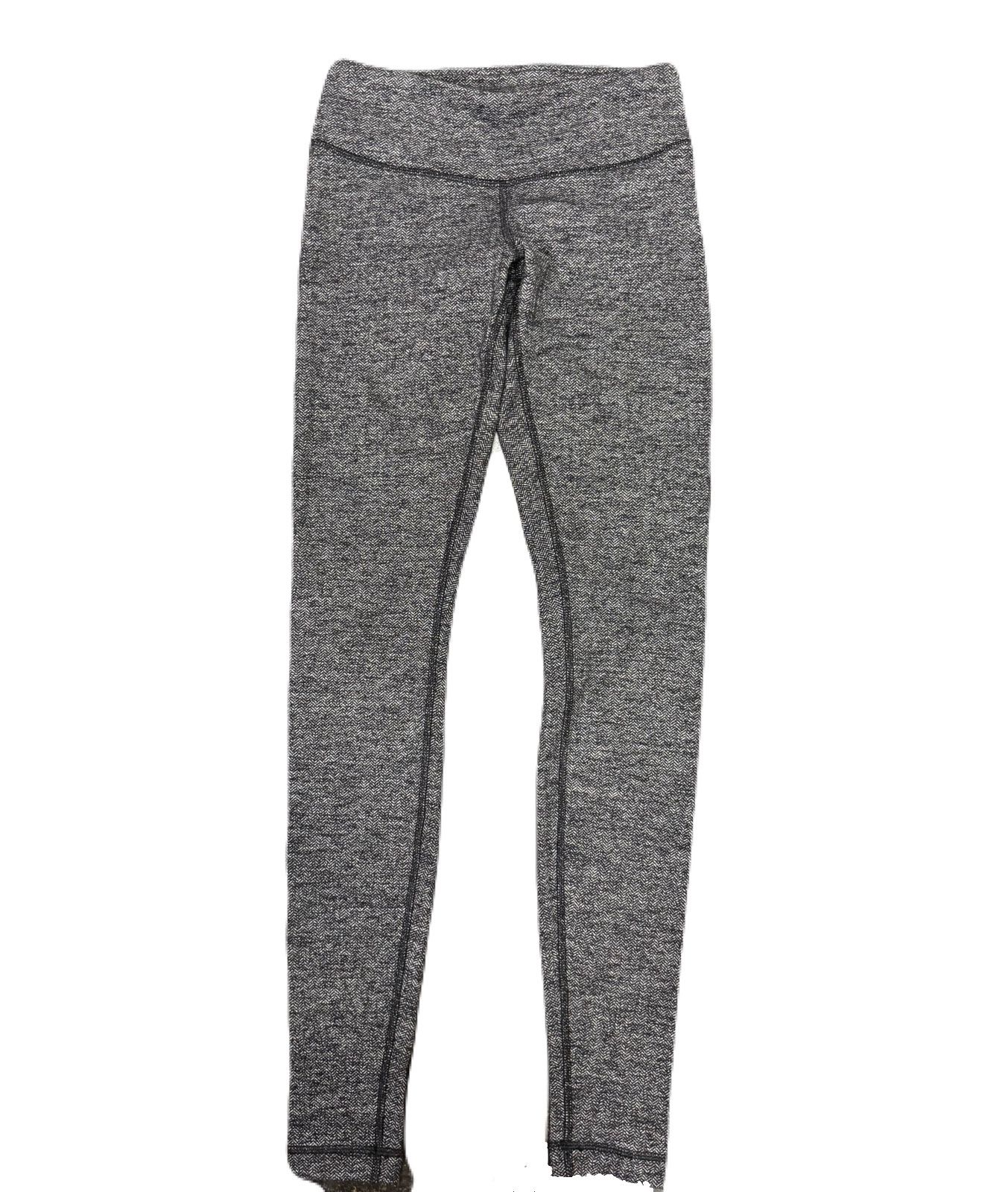 Grey high-waisted Lululemon leggings Women’s size 4.