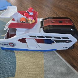 Paw Patrol Boat With 3 Pups