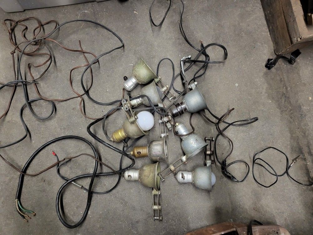 Classic Vintage Antique Delta Rockwell Retirement Light Lights Machine Tool Machines Tools