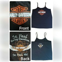 Harley Davidson Women's Bar & Shield Tank Top / Size 2X Saint Paul Harley Black Tank Top