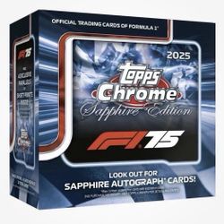 2025 Topps Chrome® Formula 1® - Sapphire Edition - Hobby Box