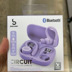 NWT Bass Jaxx Circuit Wireless Earbuds