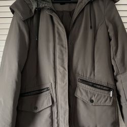 French Connection Down Coat/Jacket, Grey, Size S