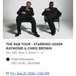 4 Tickets Usher And Chris Brown