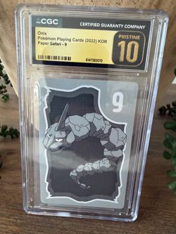 CGC Pristine 10 Pokémon Paper Safari Graded Cards (Onix) - KOR