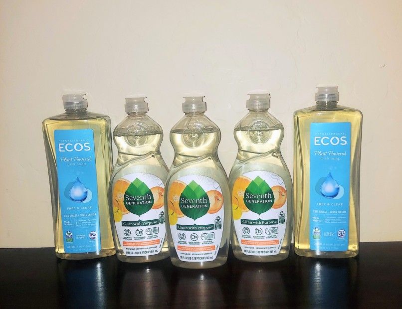 Seventh Generation & ECOS dish soap- 5 for $10