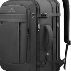 60L Extra Large Travel Laptop Backpack,3XL Expandable Carry On Backpack for Men, Big Capacity Heavy Duty Business Suitcase Daypack Bag Fits 18.4-19 In