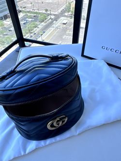 Authentic Gucci Vanity Backpack Black 