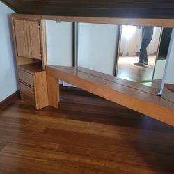 Headboard With Attached Full size End Tables