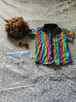 70s Disco Boy Costume Set Size Small