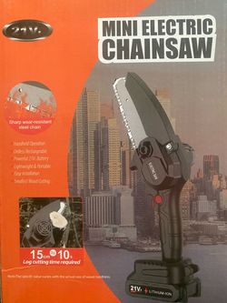 21V mini electric chainsaw cordless rechargeable