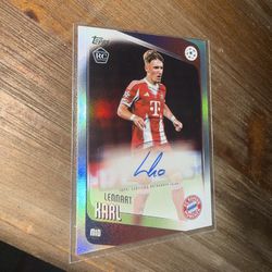 2025-26 Topps UCC UFEA Auto Lennart Karl #BA-LH RC Rookie AUTO