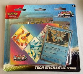 Pokémon Prismatic Evolutions Tech Sticker Collection