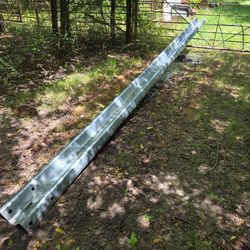 20ft Galvanized W-Beam / Guardrail (12-Gauge) | Ranch, Fence, Trailer Sides, Welding Stock