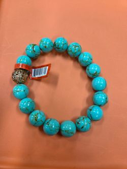 Turquoise Gemstone Elastic Bracelet from the brand Alexander Kalifano