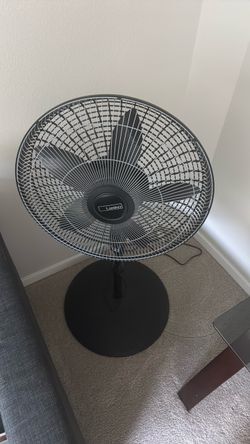 Lasko Black Oscillating Table Fan