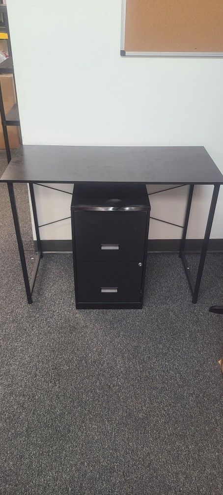 Desk And Filing Cabinet