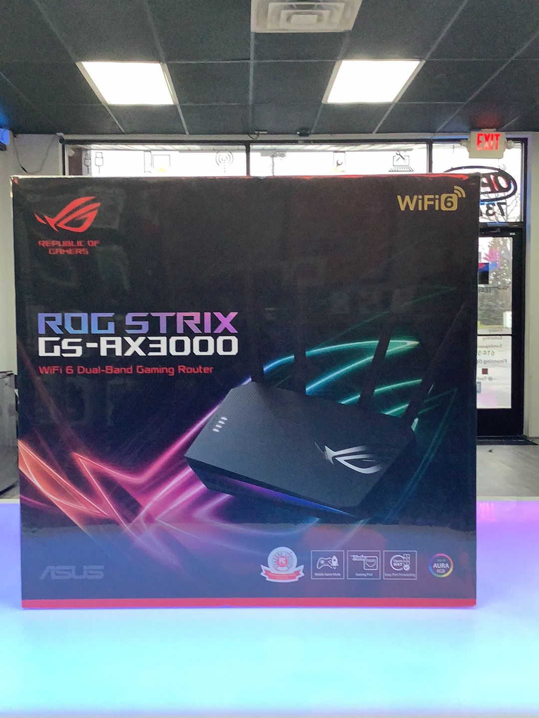 Asus Rog Strix GS-AX3000 WiFi 6 Dual-Band Gaming Router - Brand New