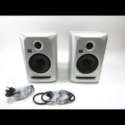 KRK Systems Classic 5 (CL5G3SB-NA) Studio Monitors (Pair) - Silver/Gray