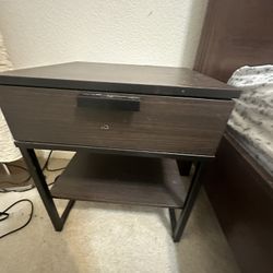IKEA Queen Bed Frame with Side Table And Dresser All For $100