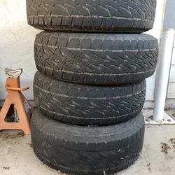 Stock 15” Toyota Wheels and 31” Tires