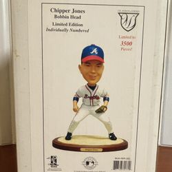 2002 Chipper Jones Bobble Head Limited Edition To 3,500