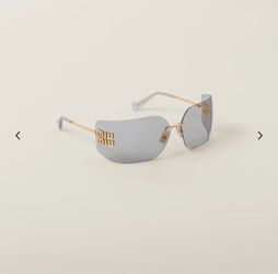 Miu Miu Rimless Shield Sunglasses