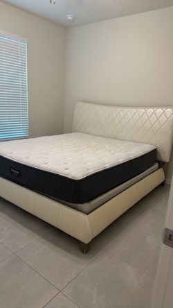 Bed frame and mattress