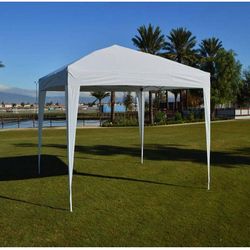 Impact Canopy 10' x 10' Canopy Tent Gazebo with Dressed Legs, White