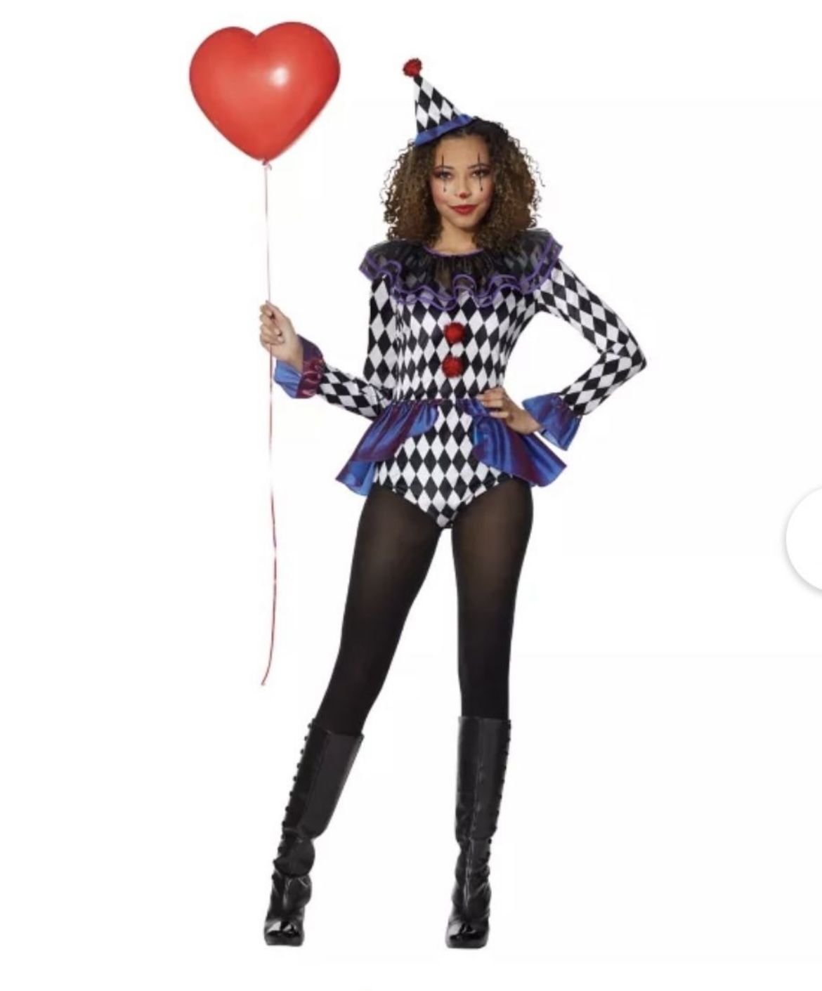 Carnival Women Clown Bodysuit Costume π