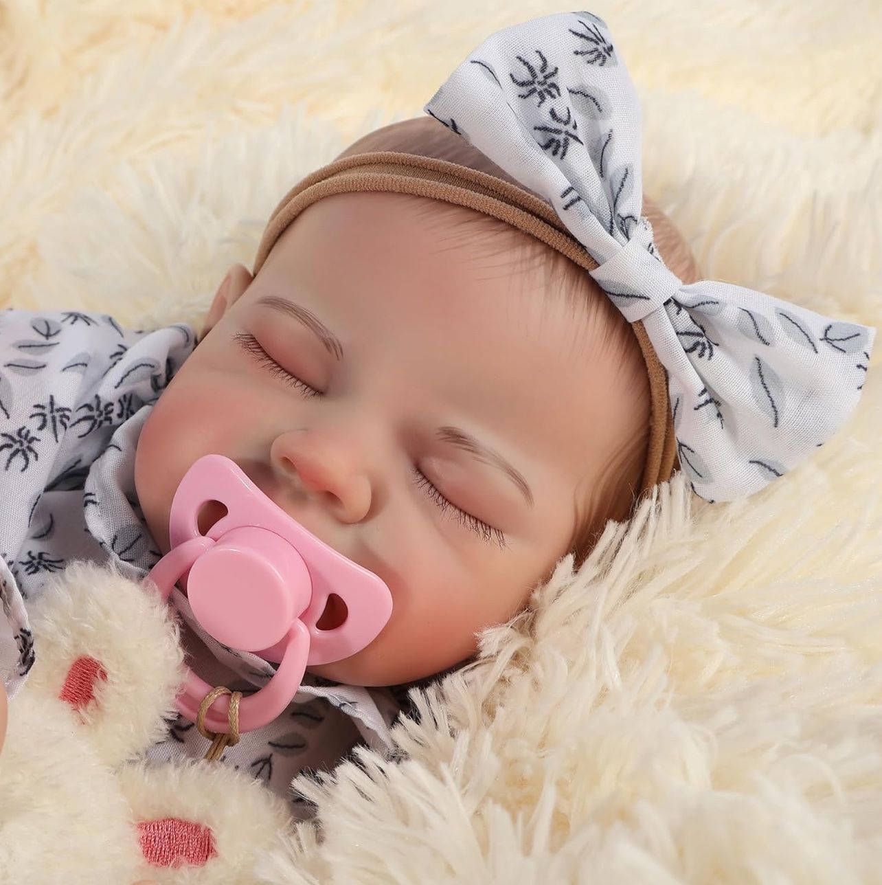 New! Unused!  18” Realistic Newborn Lifelike Reborn Baby Doll, Sleeping Baby with