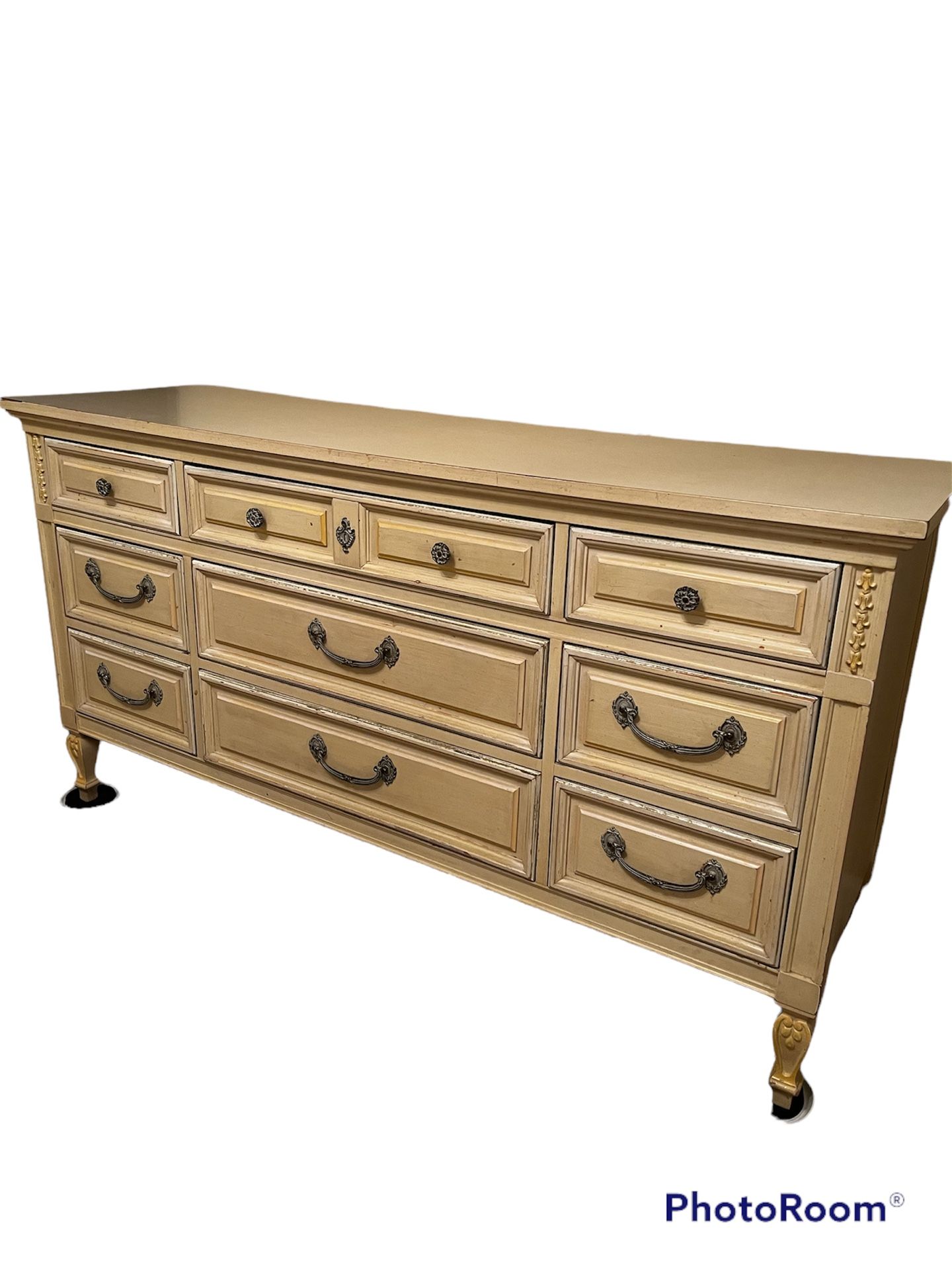 Vintage Dresser With Mirror