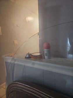 Round glass for table top